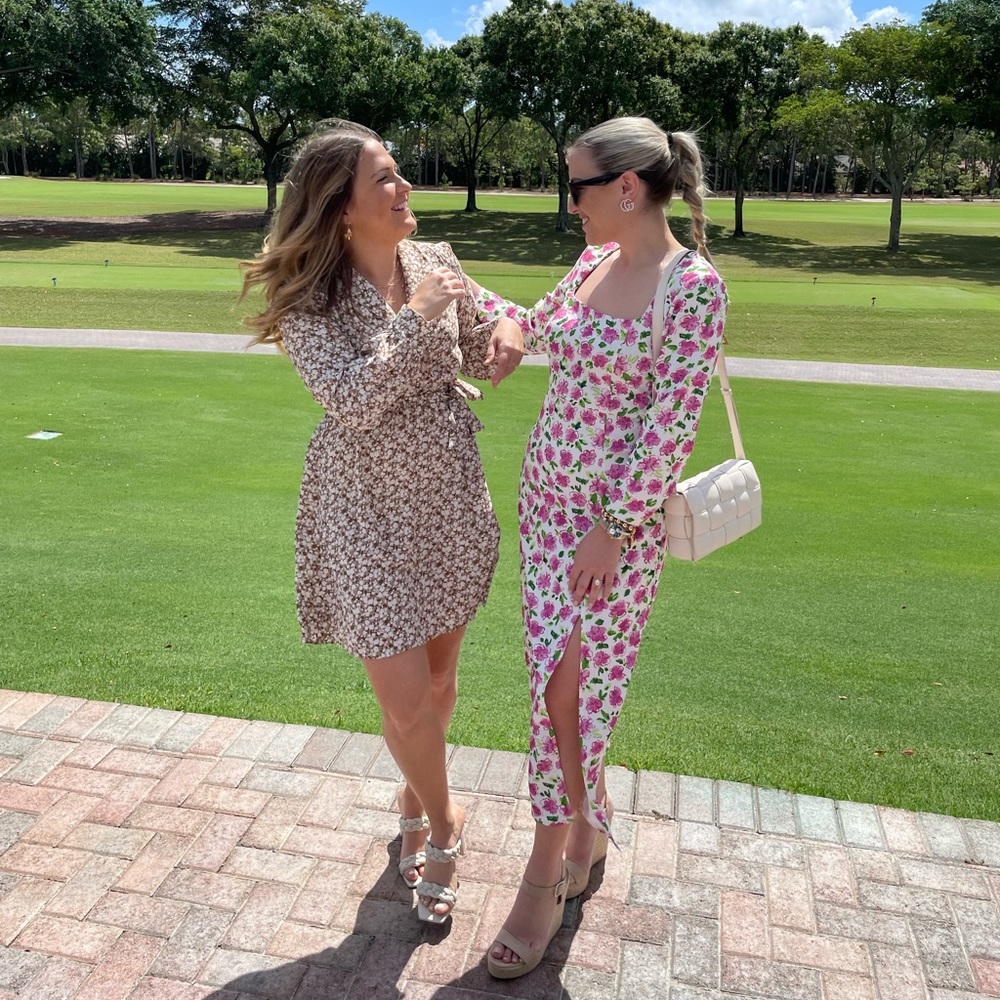 Floral print dress